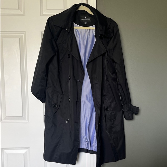 London Fog Jackets & Blazers - London Fog Black Trench Coat